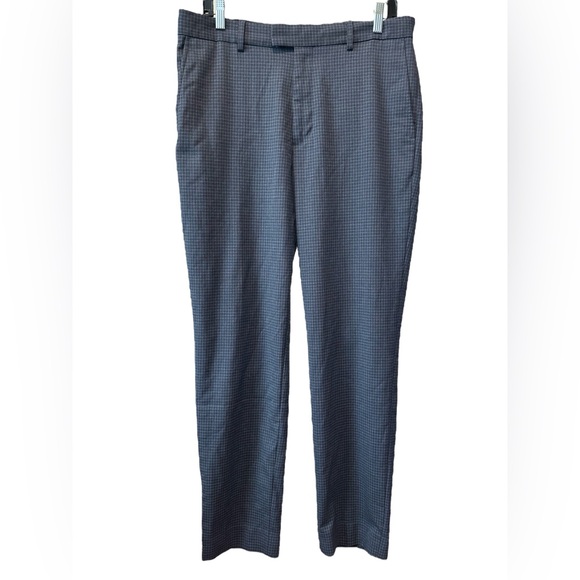 Banana Republic Other - Banana Republic Dress Pants Mens 33 x 32 Slim Fit Blue Grid Plaid